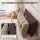 Giselle Bedding Double Headboard Pillow with Storage Wedge Reading Backrest Chenille Cushion with Adjustable Filling