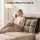 Giselle Bedding Double Headboard Pillow with Storage Wedge Reading Backrest Chenille Cushion with Adjustable Filling