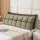 Giselle Bedding King Headboard Pillow with Storage and Adjustable Chenille Bed Rest Cushion