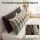 Giselle Bedding King Headboard Pillow with Storage and Adjustable Chenille Bed Rest Cushion