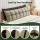 Giselle Bedding King Headboard Pillow with Storage and Adjustable Chenille Bed Rest Cushion