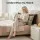 Giselle Bedding King Headboard Pillow with Storage and Adjustable Chenille Bed Rest Cushion