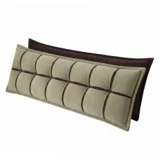 Giselle Bedding King Headboard Pillow with Storage and Adjustable Chenille Bed Rest Cushion