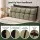 Giselle Bedding Headboard Pillow with Double-Layer Storage, Adjustable Filling and Chenille Reading Backrest Cushion