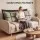 Giselle Bedding Headboard Pillow with Double-Layer Storage, Adjustable Filling and Chenille Reading Backrest Cushion