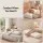 Giselle Bedding Double Wedge Pillow Headboard with Shredded Foam and Corduroy Cover