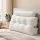Giselle Bedding King Single Wedge Headboard Pillow with Shredded Foam, Corduroy Cover and Side Pockets