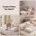Giselle Bedding King Single Wedge Headboard Pillow with Shredded Foam, Corduroy Cover and Side Pockets