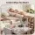 Giselle Bedding Queen Headboard Pillow with Shredded Foam Corduroy Cover and Side Pockets