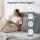 Giselle Bedding King Single Wedge Pillow Headboard with Washable Faux Rabbit Fur Cover Dual Pockets and Neck Roll
