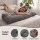 Giselle Bedding Double Headboard Pillow Backrest Cushion with Side Pockets and Shredded Foam Core Corduroy Cover