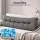Giselle Bedding King Headboard Pillow Backrest Cushion with Shredded Foam Corduroy Cover and Side Pockets