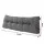 Giselle Bedding Headboard Pillow Queen Shredded Foam Backrest Cushion with Corduroy Cover and Side Pockets