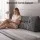 Giselle Bedding Headboard Pillow Queen Shredded Foam Backrest Cushion with Corduroy Cover and Side Pockets