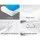 Giselle Bedding Contour Pillow Cool Gel Twin Pack - 2 High Density Memory Foam Pillows for Neck Support & Comfort