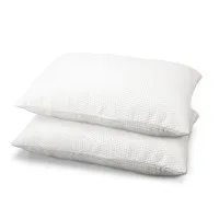 Giselle Bedding 19cm Thick Memory Foam Pillows Twin Pack - High Density, Breathable, Contoured Support, 70x40cm