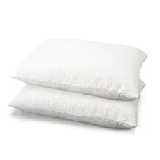 Giselle Bedding 19cm Thick Memory Foam Pillows Twin Pack - High Density, Breathable, Contoured Support, 70x40cm