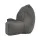 Giselle Bedding Grey Reading Pillow with Ergonomic Armrests – 49x49x15cm, Overstuffed Faux Suede Lumbar Support Cushion