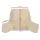 Giselle Bedding Oatmeal Reading Pillow with Armrests – Faux Suede, 1.5kg Hollowfibre, 49x49x15cm, Perfect for Dorm
