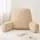 Giselle Bedding Oatmeal Reading Pillow with Armrests – Faux Suede, 1.5kg Hollowfibre, 49x49x15cm, Perfect for Dorm