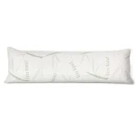 Giselle Bedding Full Length Body Support Pillow with Bamboo Cover - 120cm Gel Memory Foam for Ultimate Comfort