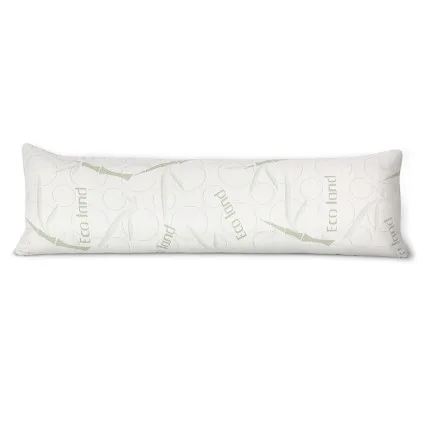 Giselle Bedding Full Length Body Support Pillow with Bamboo Cover - 120cm Gel Memory Foam for Ultimate Comfort