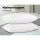 Giselle Bedding Duck Feather Down Pillow Twin Pack 1kg Fill 100% Cotton Shell Hypoallergenic 75x50cm Luxury Pillows