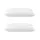Giselle Bedding Duck Feather and Down Pillow Twin Pack 1kg Filling 100% Cotton Hypoallergenic 73x48cm White