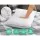Giselle Bedding Duck Feather and Down Pillow Twin Pack 1kg Filling 100% Cotton Hypoallergenic 73x48cm White