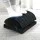 Giselle Bedding Memory Foam Footrest Cushion, Adjustable Height, Soft Plush Fabric, Non-Slip, 45x32x16cm, Black