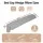 Giselle Bedding King Bed Wedge Pillow 25D Foam Gap Filler with Washable Cover and Side Pockets