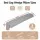 Giselle Bedding Queen Bed Wedge Pillow 25D Foam Gap Filler with Side Pockets