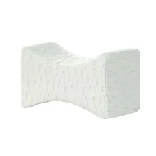 Giselle Bedding Memory Foam Knee Pillow - Ergonomic Contoured Design, 40D Density, Rayon Cover, 32x18x20cm, Pain Relief