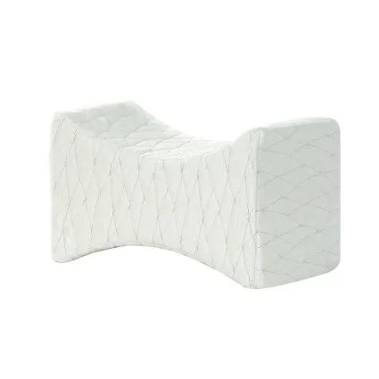 Giselle Bedding Memory Foam Knee Pillow - Ergonomic Contoured Design, 40D Density, Rayon Cover, 32x18x20cm, Pain Relief