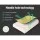 Giselle Bedding Natural Latex Pillow Set of 2 - 2-Zone Contour Design, Breathable, Eco-Friendly, Anti-Dust Mite, 60x40cm