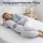 Giselle Bedding Cooling Pregnancy Pillow Adjustable Maternity Body Pillow 37x87 cm Support Back Belly Hips Blue