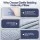 Giselle Bedding Cooling Pregnancy Pillow Adjustable Maternity Body Pillow 37x87 cm Support Back Belly Hips Blue
