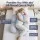 Giselle Bedding Cooling Pregnancy Pillow Adjustable Maternity Body Pillow 37x87 cm Support Back Belly Hips Blue