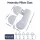 Giselle Bedding Cooling Pregnancy Pillow Adjustable Maternity Body Pillow 37x87 cm Support Back Belly Hips Blue