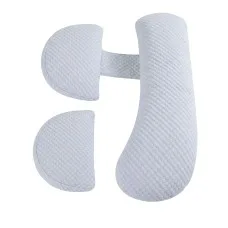 Giselle Bedding Cooling Pregnancy Pillow Adjustable Maternity Body Pillow 37x87 cm Support Back Belly Hips Blue
