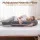 Giselle Bedding L-Shaped Pregnancy Pillow 63 x 115 cm Cotton Jersey Cover Grey for Side Sleeping Support