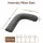 Giselle Bedding L-Shaped Pregnancy Pillow 63 x 115 cm Cotton Jersey Cover Grey for Side Sleeping Support