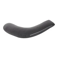 Giselle Bedding L-Shaped Pregnancy Pillow 63 x 115 cm Cotton Jersey Cover Grey for Side Sleeping Support
