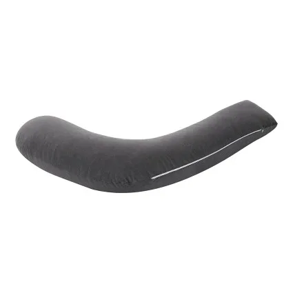 Giselle Bedding L-Shaped Pregnancy Pillow 63 x 115 cm Cotton Jersey Cover Grey for Side Sleeping Support