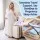 Giselle Bedding Adjustable Memory Foam Pregnancy Pillow 3-Piece with Concave Curve Design Blue