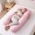 Giselle Bedding U-Shaped Pregnancy Pillow 73x133cm 100% Cotton Jersey Cover Pink Maternity Pillow Sleeping