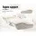Giselle Bedding Memory Foam Contour Pillow - Butterfly Shape, 60x35cm, Neck & Shoulder Support, Washable Cover
