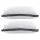 Giselle 2pcs Microfibre Pillows - 1kg Filling, Soft Cover, Allergen-Free, 70x45cm, Ideal for All Sleep Positions