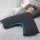 Giselle Bedding V Shape Pillow Boomerang Nursing Body Cushion in Grey - Ergonomic Support, Machine Washable, 58x35x18cm