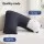Giselle Bedding V Shape Pillow Boomerang Nursing Body Cushion in Grey - Ergonomic Support, Machine Washable, 58x35x18cm